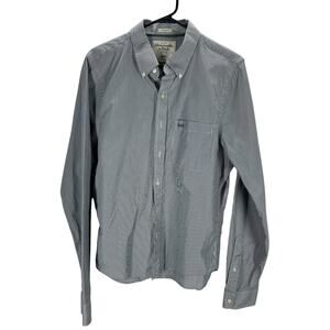 Abercrombie & Fitch Striped Muscle‎ Fit Button-Up Shirt XXL